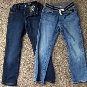 Two boys gap jeans one size 6 and one size 6-7